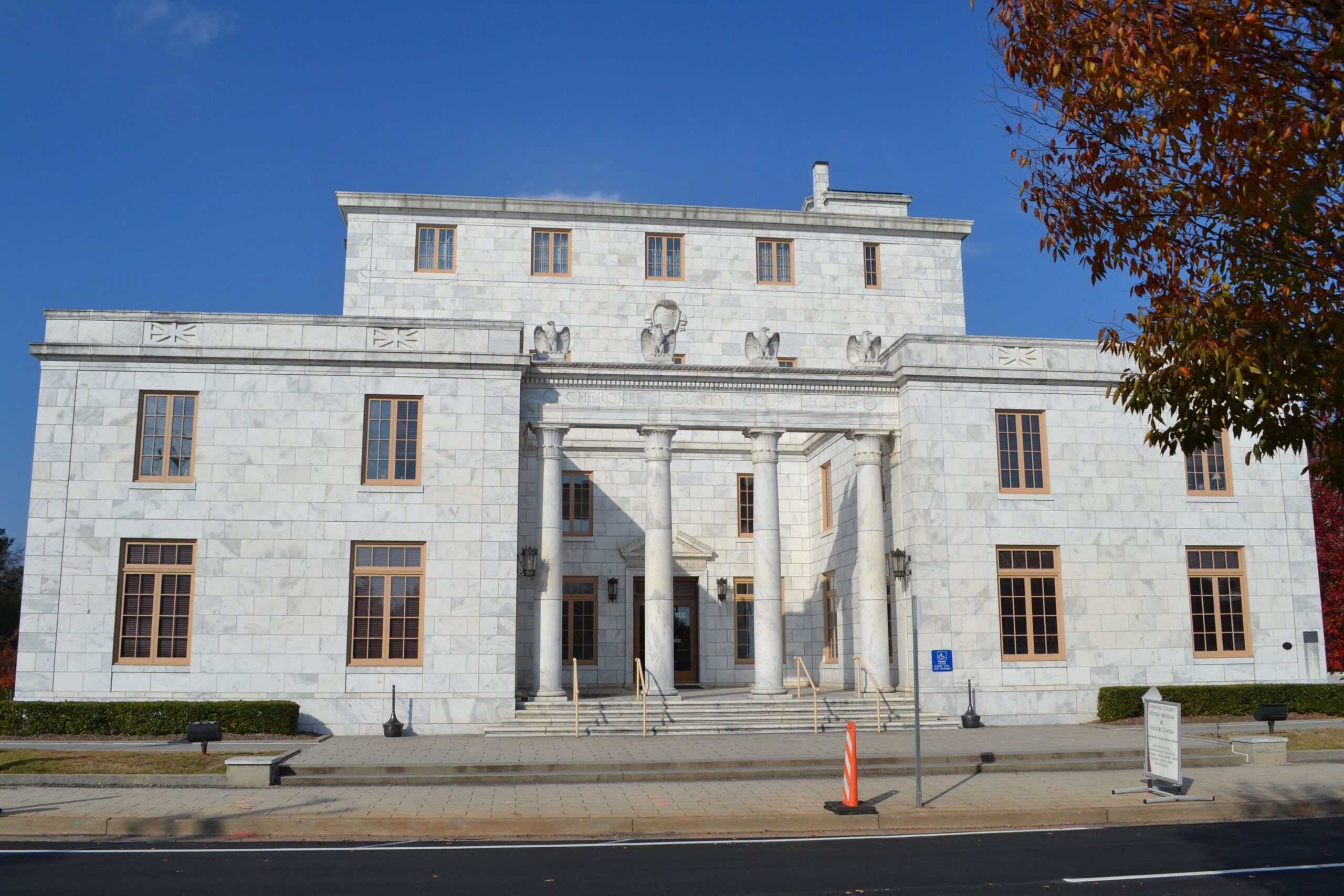 Historic 1928 Cherokee County Courthouse exterior, Canton